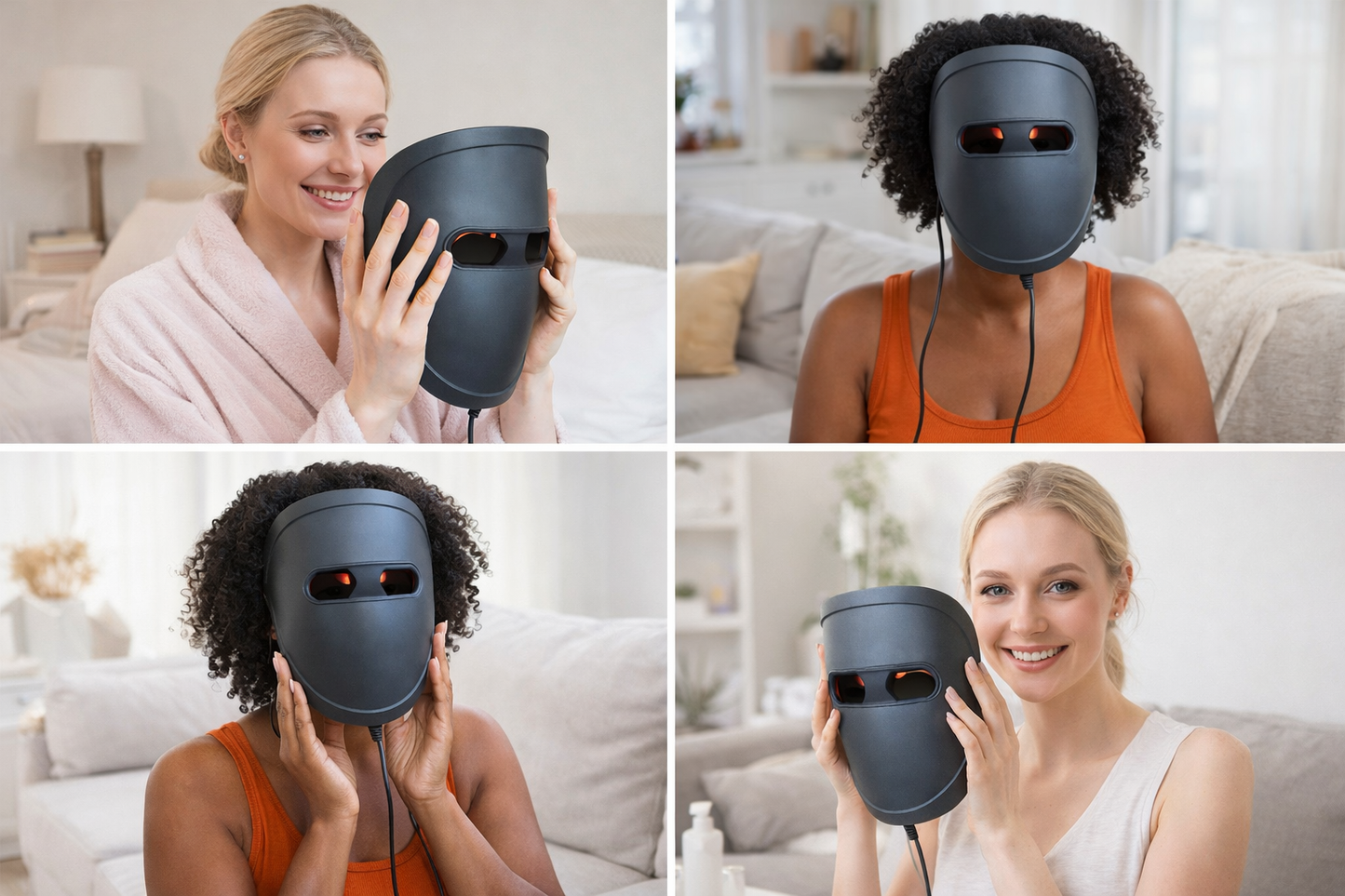 LED Red Light Mask for Skin Care Treatment with Controller